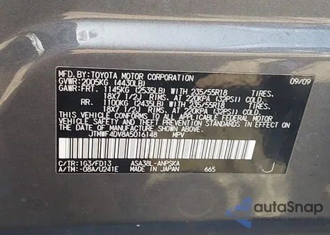 2010 Toyota Rav4 Sport from USA, damaged, VIN JTMWF4DV8A5016148